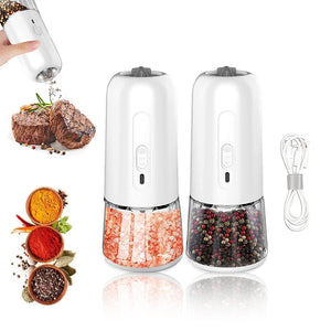 Gravity Pepper Mills Electric Salt And Pepper Grind With LED Light Kitchen Gadgets